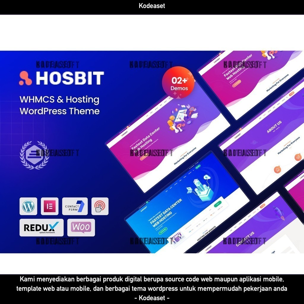 WORDPRESS THEME HOSBIT - WHMCS & HOSTING   D5371 TEMA TEMPLATE WEB BY KODEASET LISENSI ORIGINAL