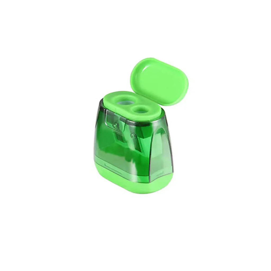 

A color random student two-hole pencil sharpener for ildren's s ool supplies - a must-have for starting s ool
