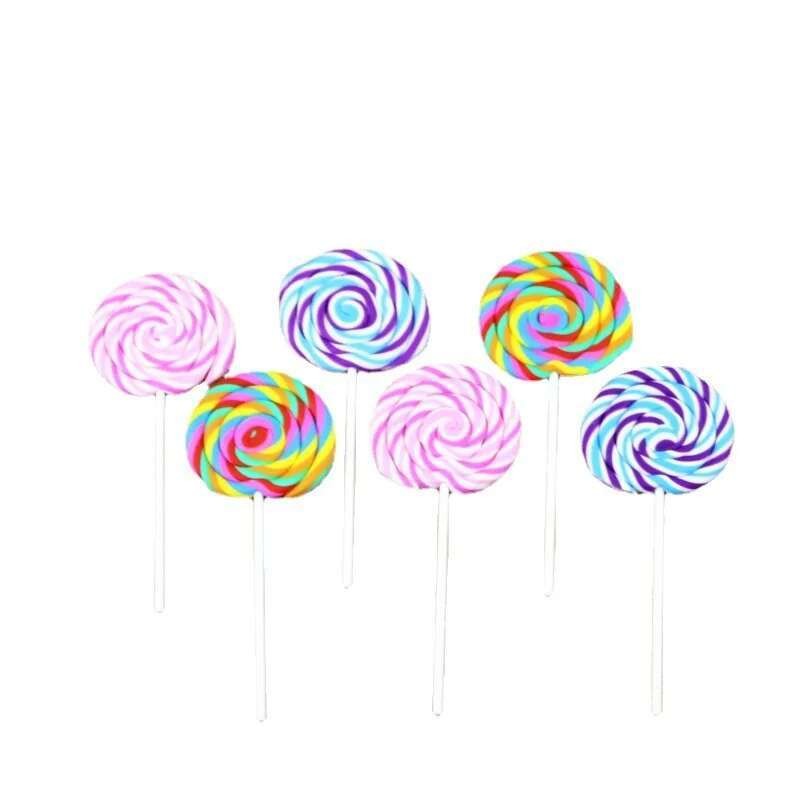 

1 Piece Lytwtw's Cartoon Cute Candy Eraser Lollipop Rubber Novelty Stationery Office School Supplies
