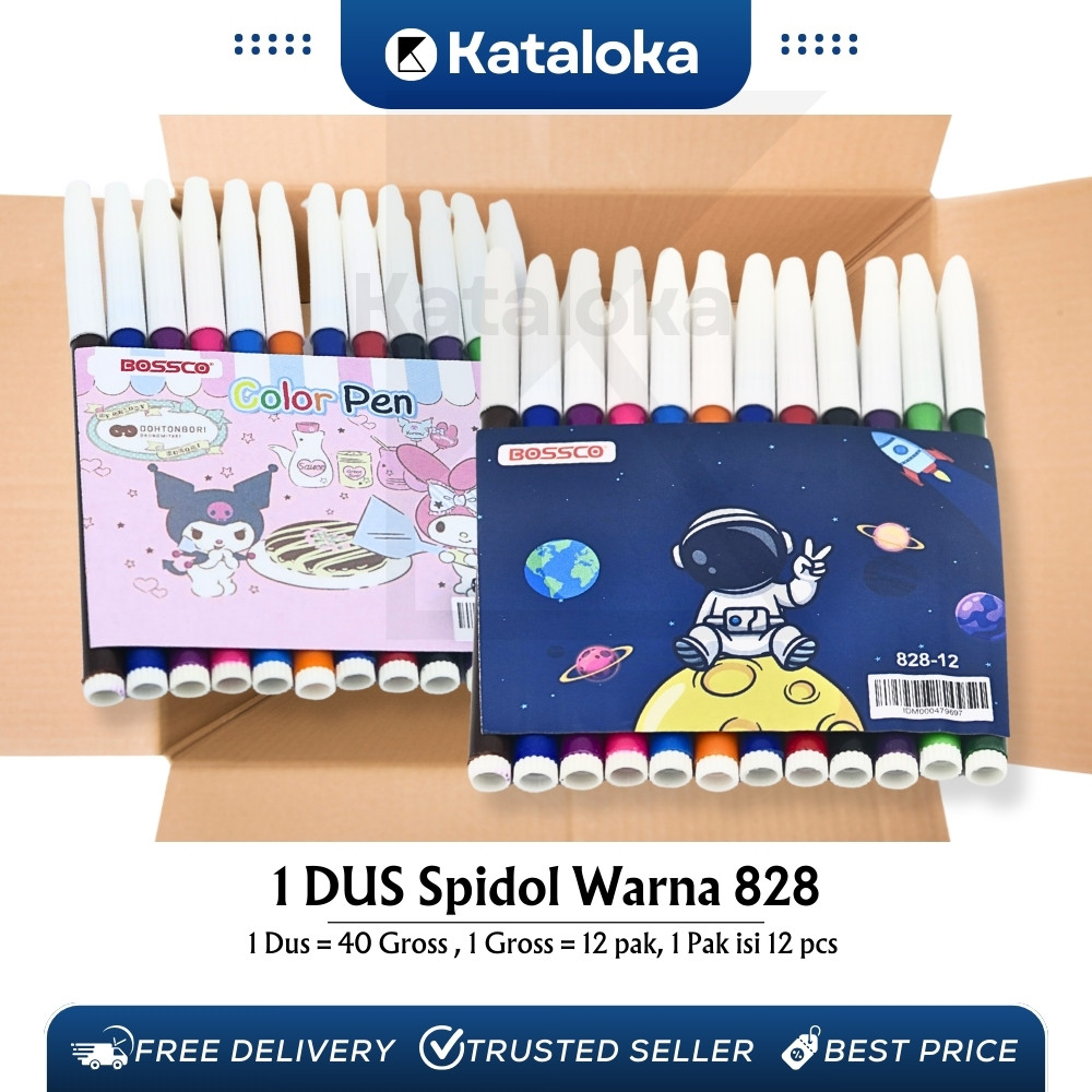 

KATALOKA GROSIR!!! (1 DUS ISI 5760 PCS) Spidol BOSSCO 12 WARNA KECIL/ Spidol 12 warna BOSSCO/ BOSSCO pw 12 warna kecil