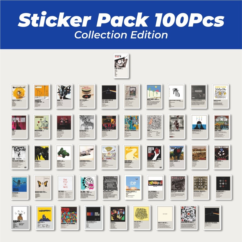 

Hot Stiker Random Lagu Band Versi 8 Lucu Anti Air Stikers Berperekat Waterproof Sticker Decal Buat Motor Helm Buku Journal Koper Casing HP Laptop Botol Minum