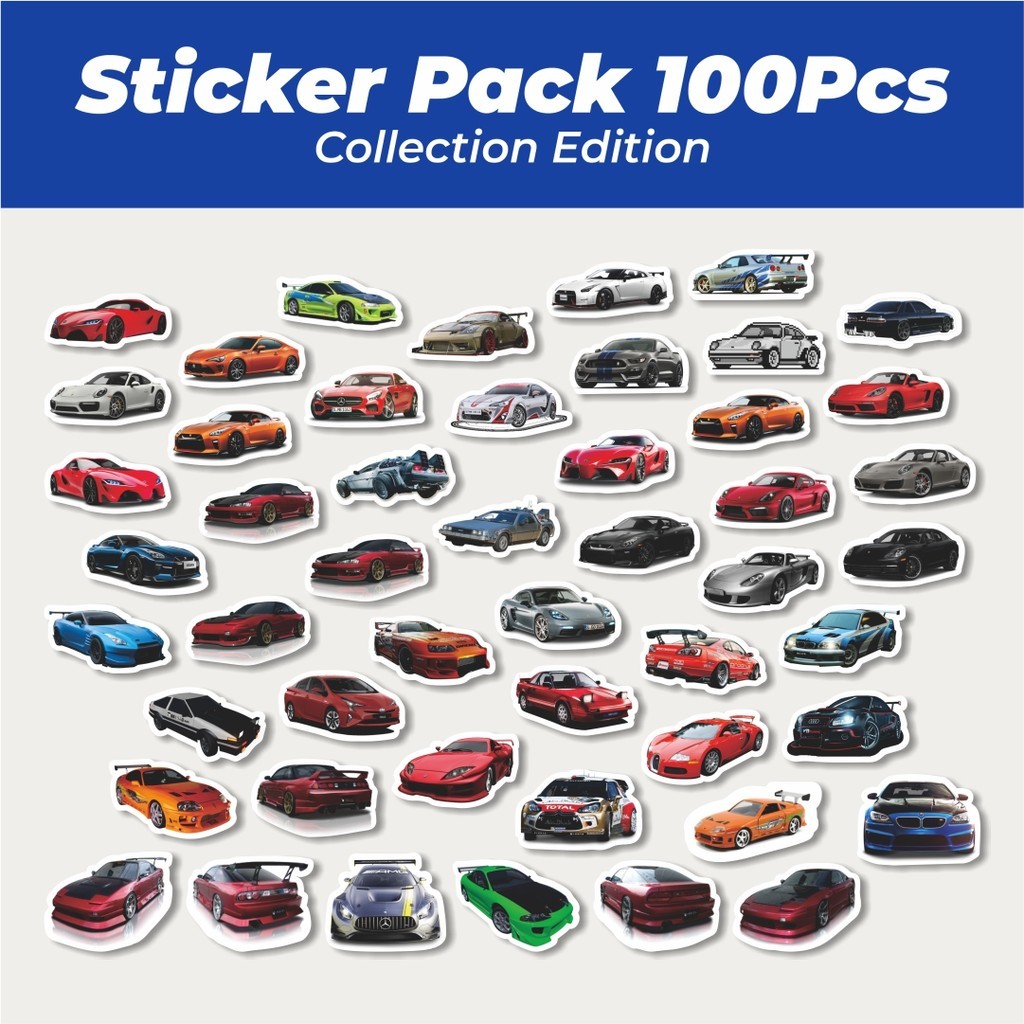 

Hot Sticker Mobil Racing JDM Jepang Lucu Anti Air Stikers Berperekat Waterproof Sticker Decal Buat Motor Helm Buku Journal Koper Casing HP Laptop Botol Minum