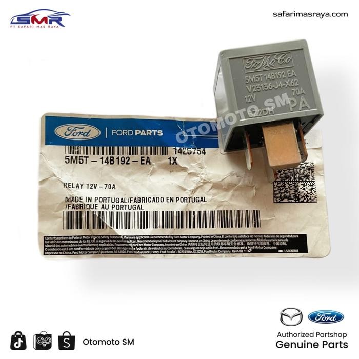 Relay Kaki 4 12v 70a Ford Fiesta Ecosport Focus Original 5M5T14B192EA BEST