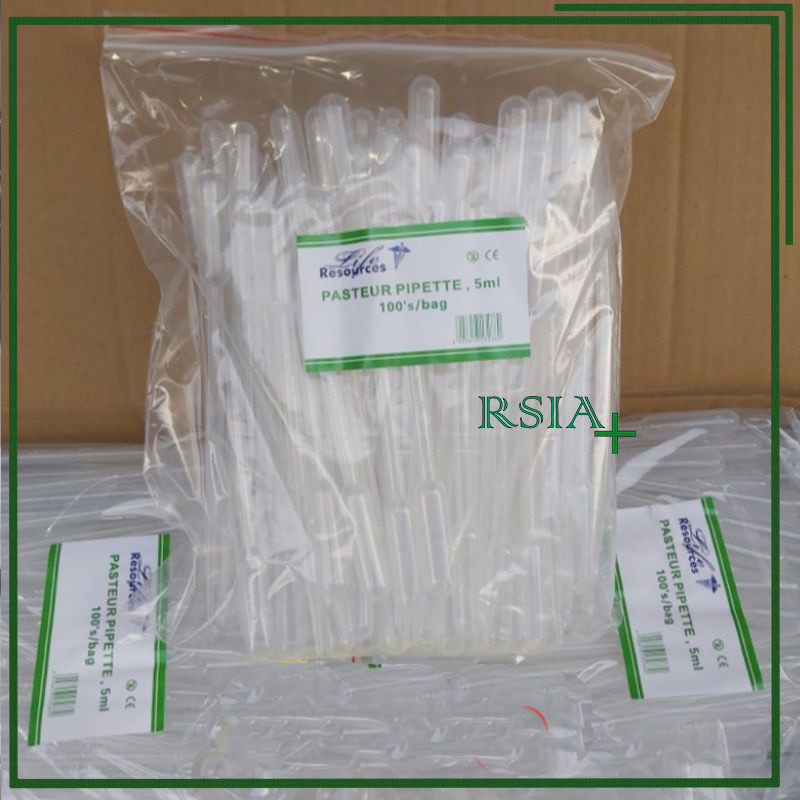 Pipet Plastik 5ml 5 ml cc Pipet Tetes Plastik Pasteur Dropping Pipette /box RSIA