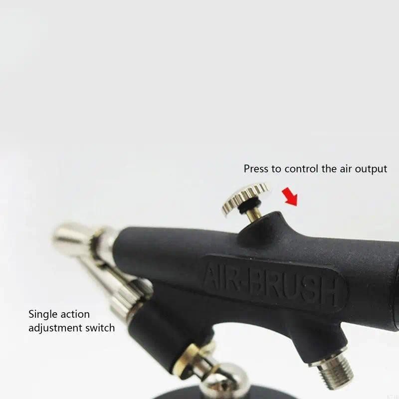 

Mini Airbrush Kit Single Action Air Brush Set Practical Air Brush Spray Gun for w/ Fluid Cups Spray Tool for Cake Decora