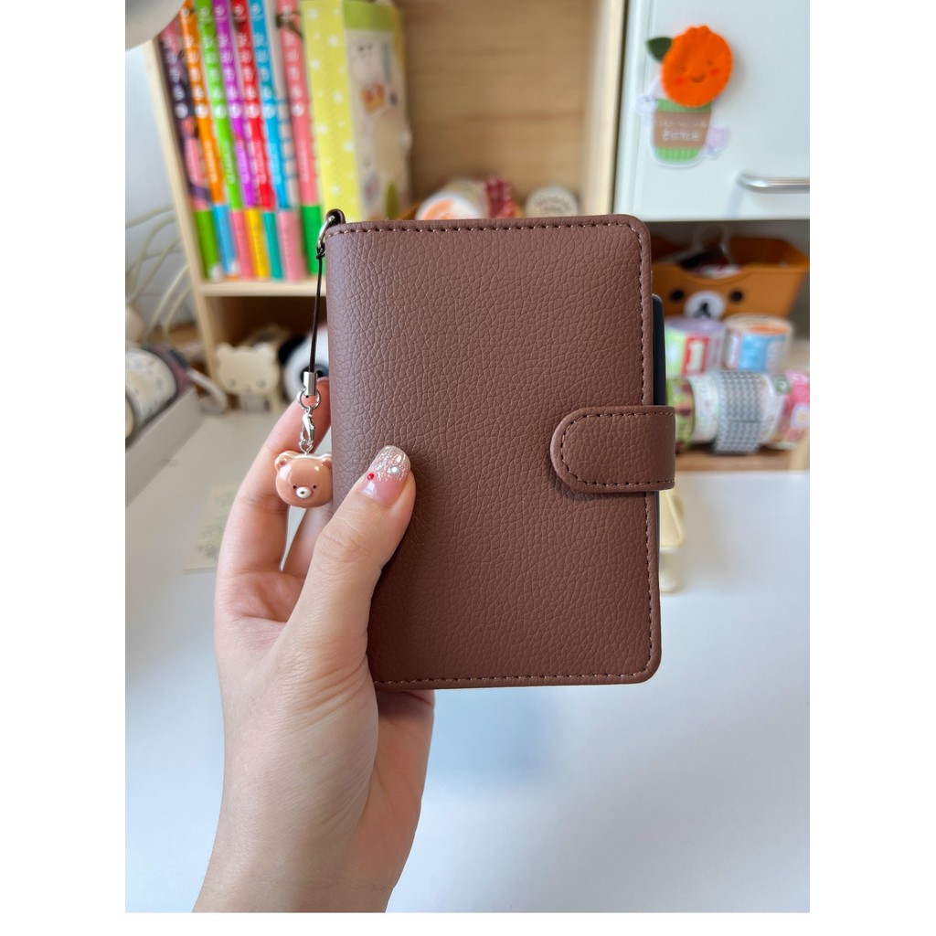 

Cheese Chocolate M5 Binder PU Leather Mini Notebook M5 Loose Leaf Journal Girl Student Diary Notebook M5 다이어리