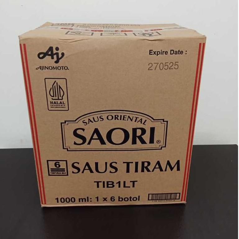 

SAORI Saus Oriental Tiram Botol 1 Liter / Karton 1000ml ( 1 x 6 botol )