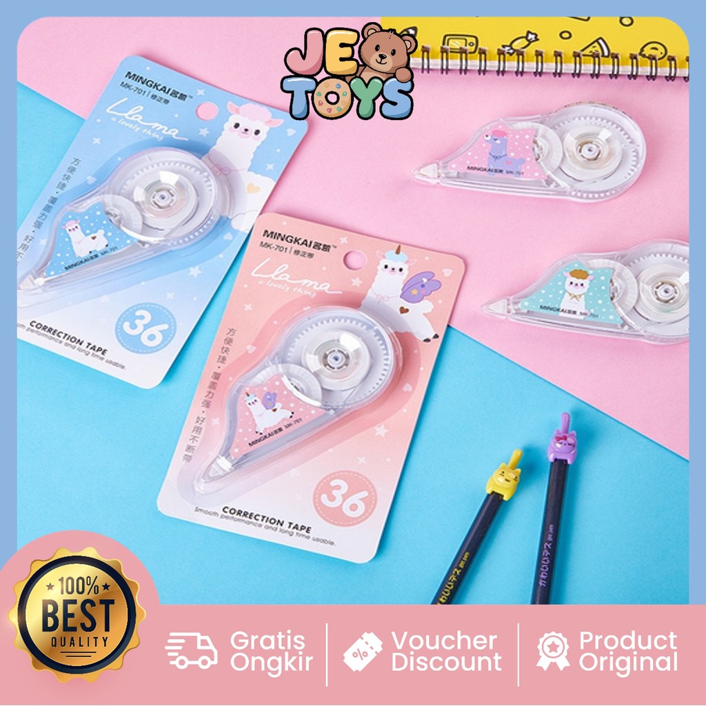 

Je Toys S5742 Tip-Ex Roll Correction Penghapus Tip-Ex Correction Tape Tipe X Roll Murah Tipex Kertas Roll