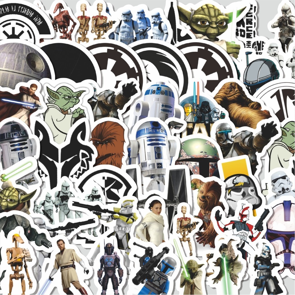 

Stiker Cutting Pack Stiker Kartun Star Wars The Clone Wars Isi 100Pcs Series Aesthetic Lucu Keren Untuk Koper Bahan Vynil