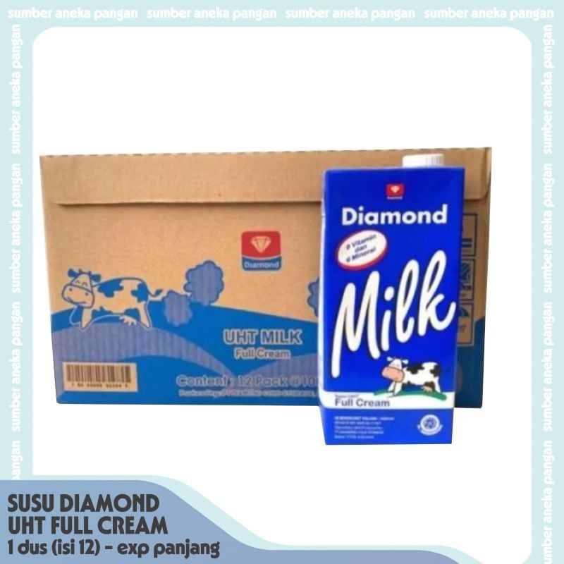

New Susu Diamond Full Cream 1DUS @1ltr Jaminan Exp PanjangPremium