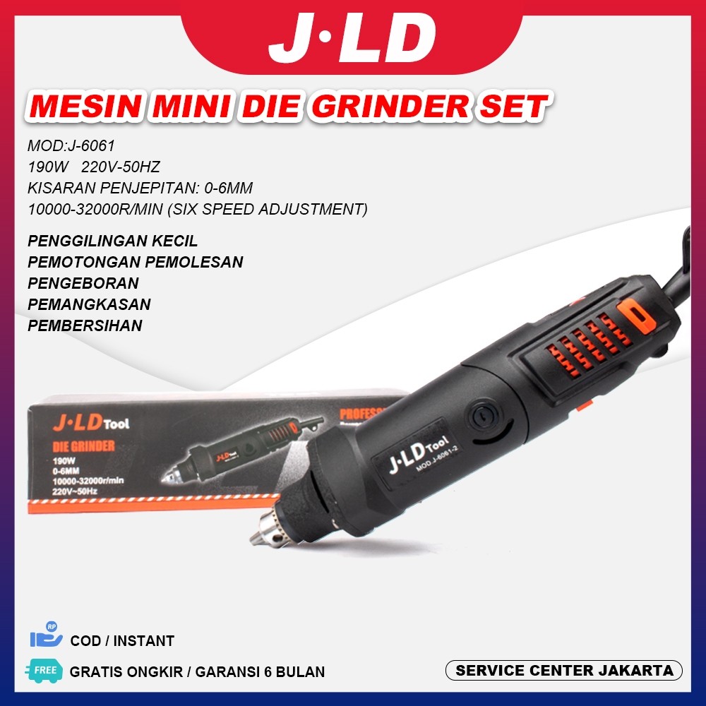 JLD Mesin Mini Die Grinder Bor Tuner Turner Listrik Murah Alat Ukir Kayu /Alat Amplas / Alat Pemoton