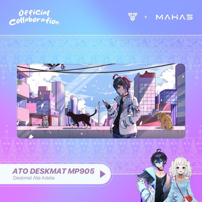 Fantech X MAHA5 Exclusive Limited Edition Mouse Gaming Wireless Mousepad Deskmat - DESKMAT ANDI ADIN