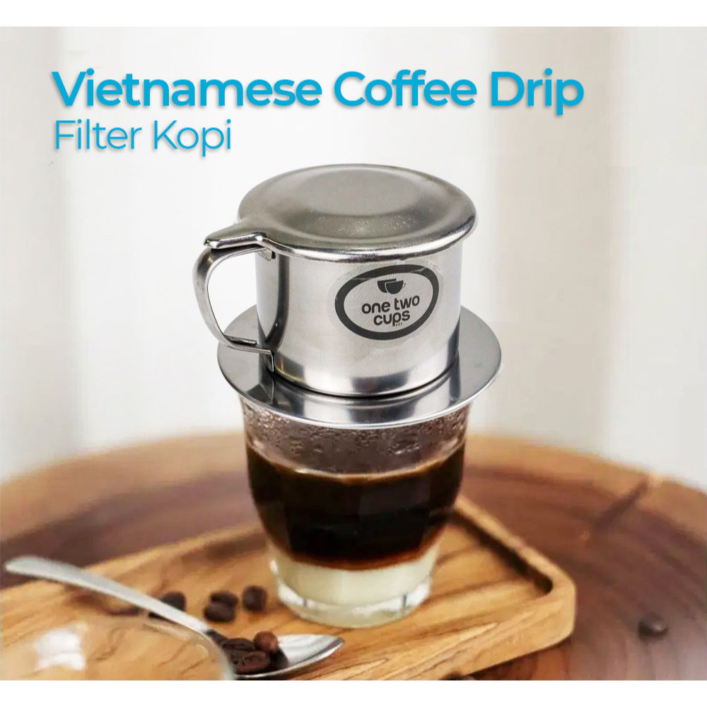 

Vietnam Drip Coffee Filter Pot Saringan Kopi 114ml Silver 114 ml