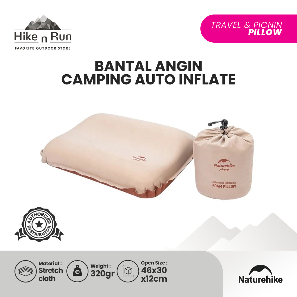 Naturehike NH21ZT001 Bantal Angin Camping Auto Inflate