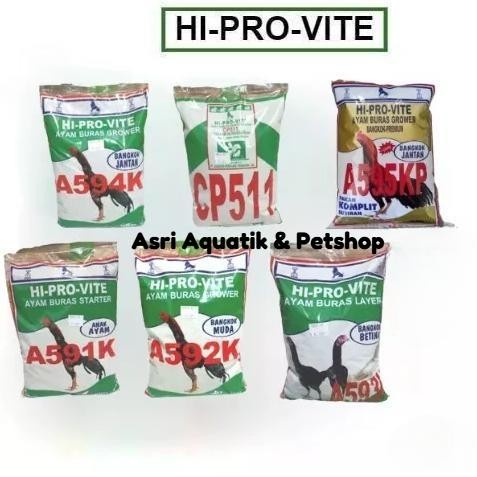 Makanan Pur Voer Pakan Ayam Hi Pro Vite Pokphan  CP 511 A 591 592 593 594 595 K KP Ayam Bangkok Adua