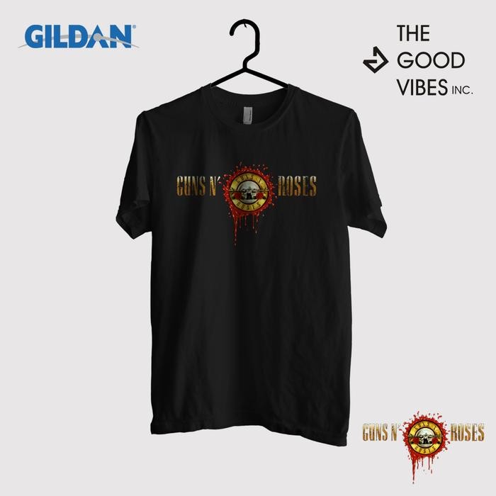 [COD] KAOS GUNS N ROSES - LOGO - Hitam, XXXXL