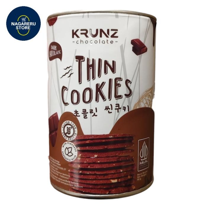 

Woca krunz chocolate thin cookies dark chocolate 90gr