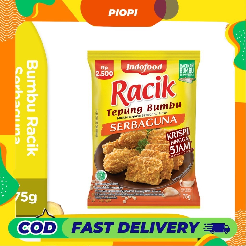 

PIOPI Tepung Racik Serbaguna 75 Gr Renyah Tahan Lama