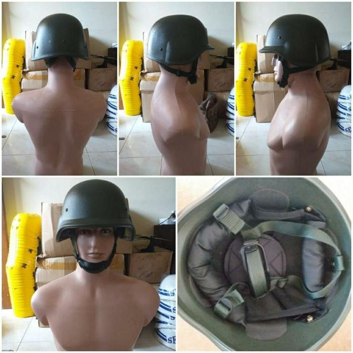 Helm 3in1 TNI Hijau Army