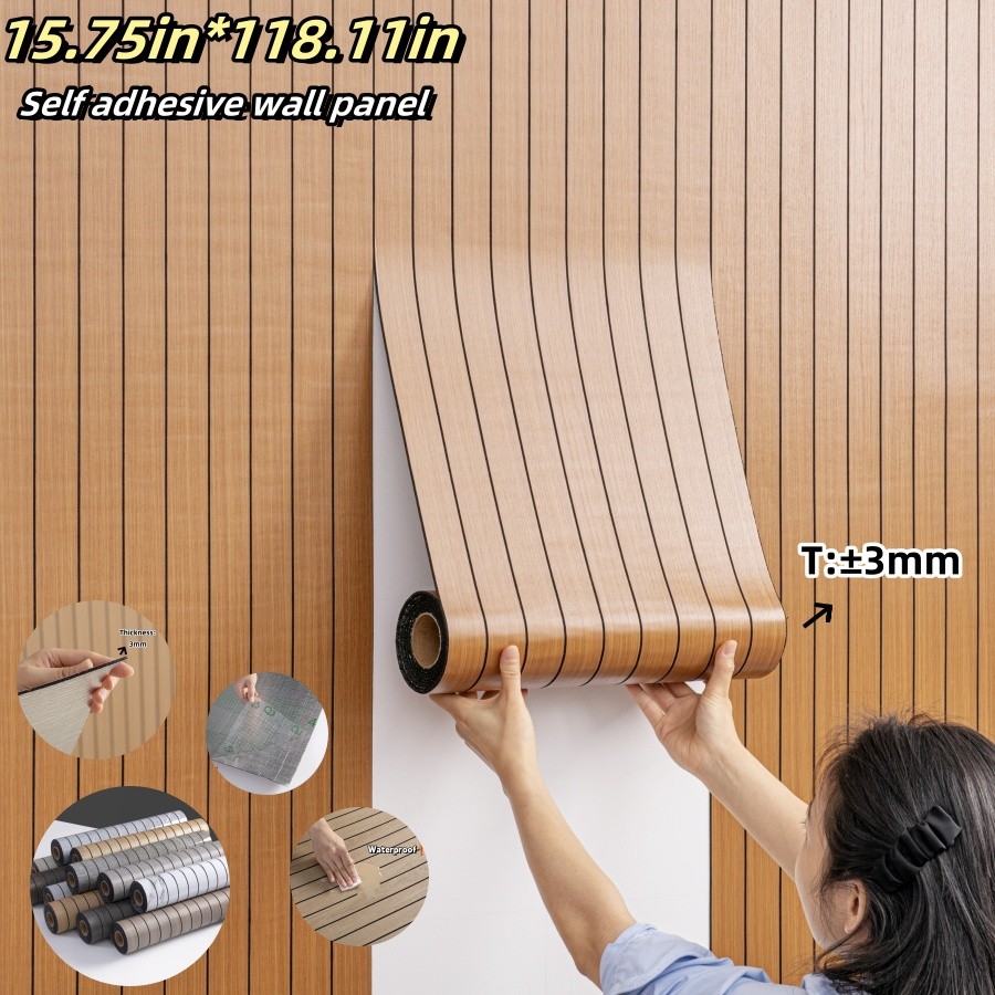 

1 Roll Self-Adhesive Wall Panel Sxp Foam Stickers Peel and Stick 3D Wall Sticker Easy to DIY Suitable for Ceiling, Living Room