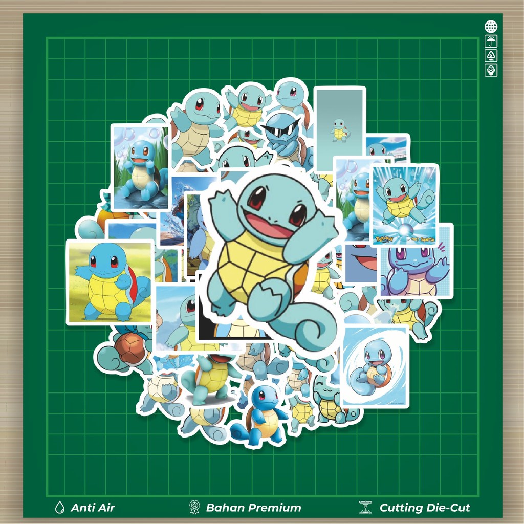 

HOT 50 PCS STIKER Stiker Kartun Pokemon Squirtle Stiker Fashion Cars Decal Dingin Kartu Album Custom Vinyl Anti Air- Sticker Aesthetic Buku Journal Koper Casing HP Tablet Laptop Helm Motor Botol Minum