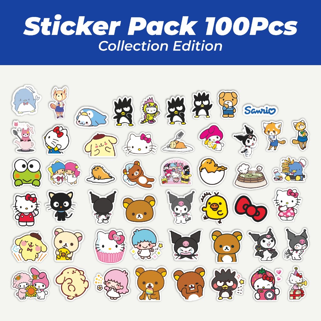 

Hot Stiker Kartun Sanrio Lucu Anti Air Stikers Berperekat Waterproof Sticker Decal Buat Motor Helm Buku Journal Koper Casing HP Laptop Botol Minum