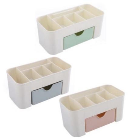 

Box Laci Tempat ATK Meja Kerja Kotak Rak Penyimpanan Alat Seaguna - BIRU