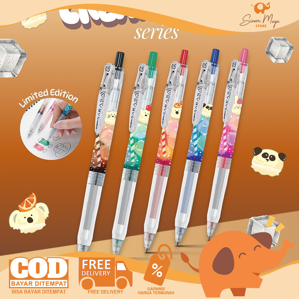 

SARASA Clip 0.5mm Cream Soda Gel Pen - Pulpen Warna SATUAN Limited Edition CO