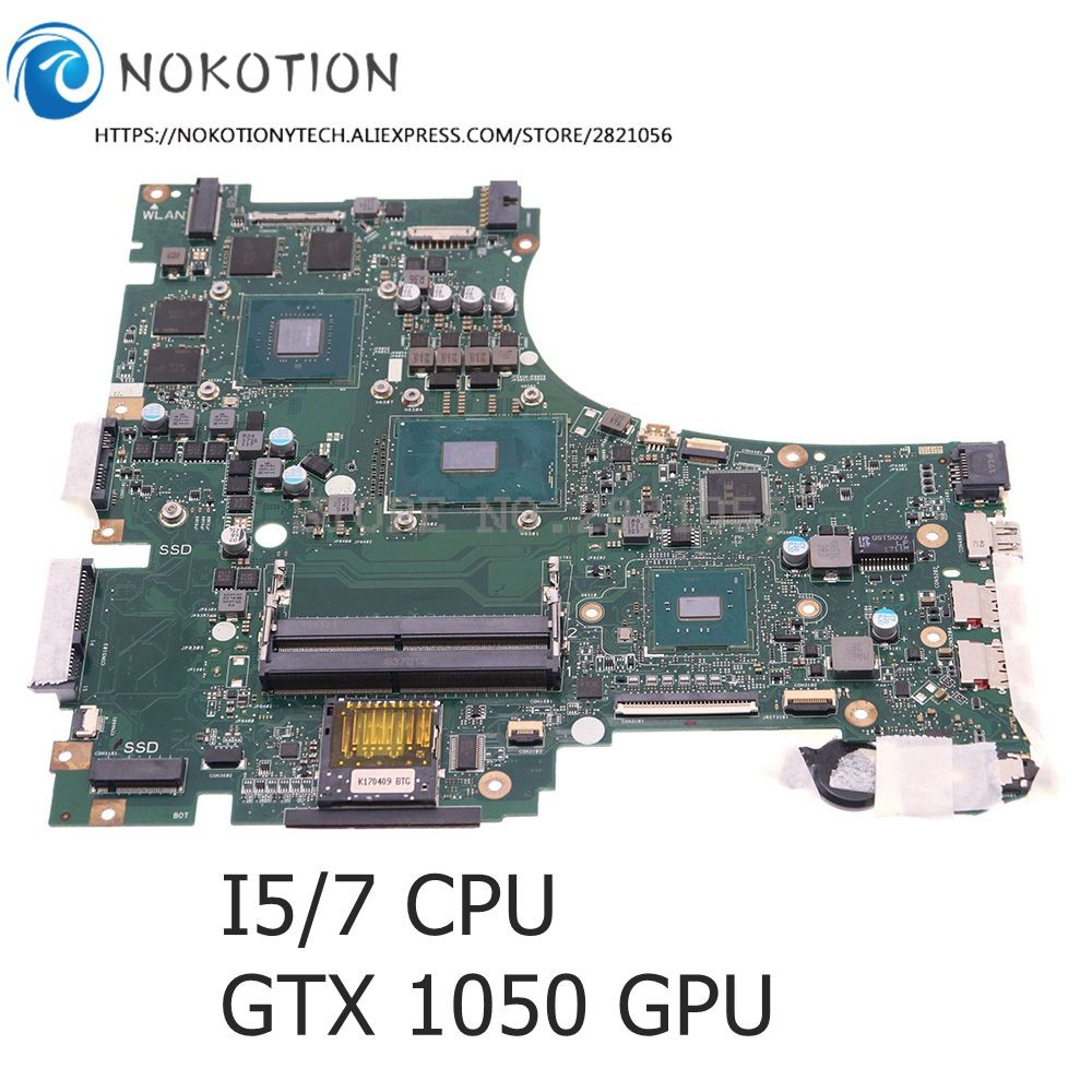 NOKOTION GL553VD Mainboard For ASUS ROG GL553VD FX53VD ZX53V GL553VW GL553VE Laptop Motherboard With