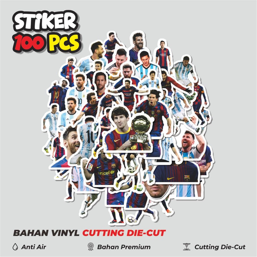 

Terbaru! 50 pcs Stiker Leo Messi Dekorasi Lucu Kreatif untuk Notebook, Skateboard, HP