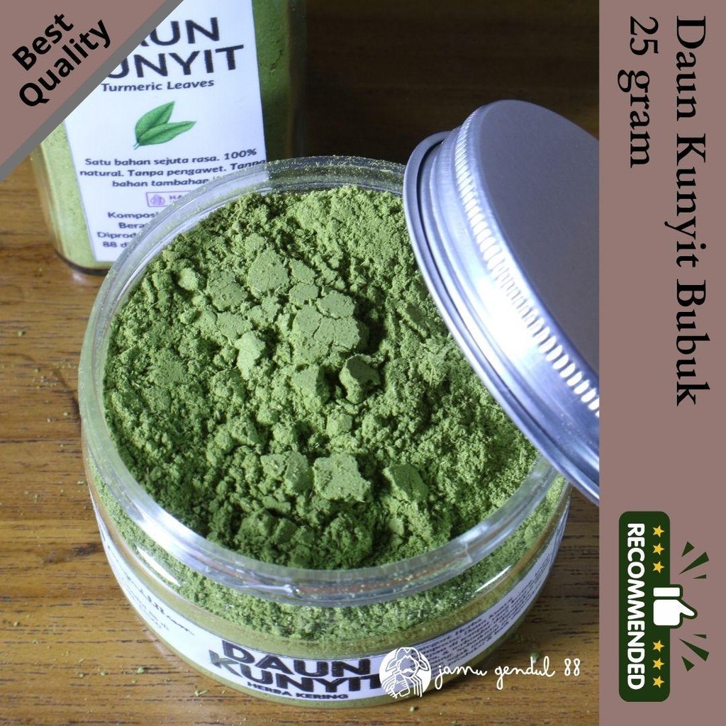 

Daun Kunyit Bubuk - Rempah Bumbu Bubuk Kualitas Premium by Jamu Gendul 88