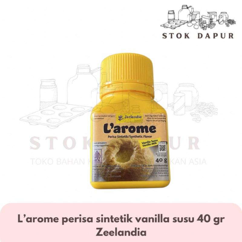 

L'Arome Perisa Sintetik Vanilla Susu 40 gr Zeelandia