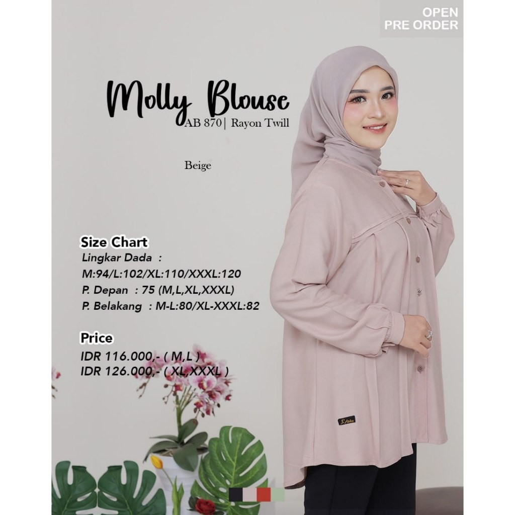 ABIKA HIJAB MOLLY BLOUSE