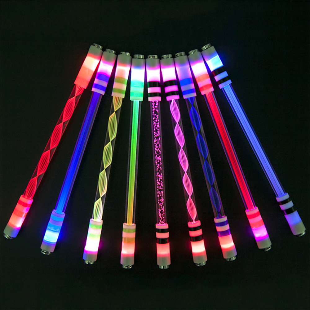 

Illuminated Spinning Colorful Pen Creative Rolling Special ColorfulPen Kids Release Pressure Spin Toy Pocket Flash Spinning Pen