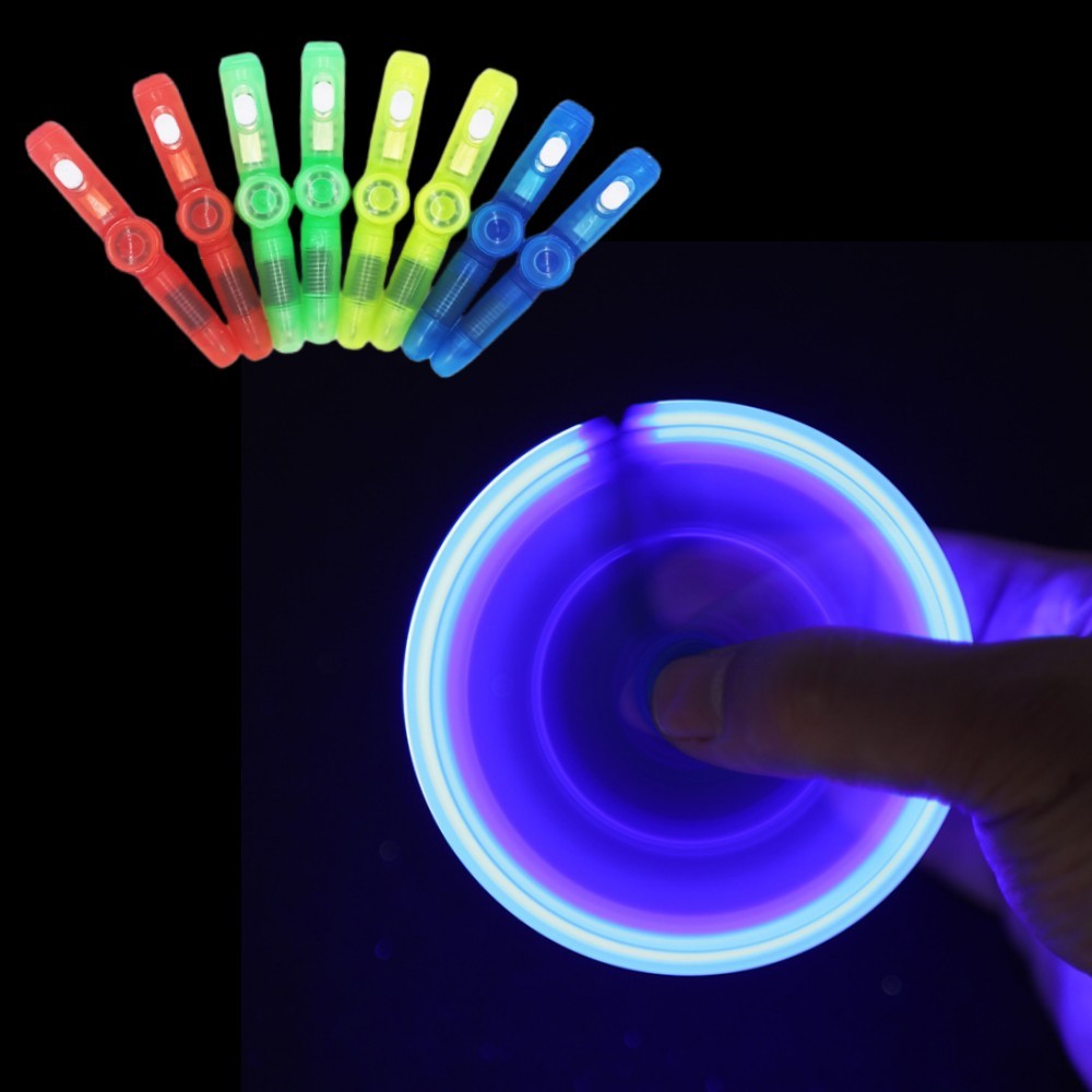 

LED Spinning Pen Ball Pen Fidget Hand Top Glow In Dark Light EDC Stress Relief Toys Kids Toy Gift Office School Supplies