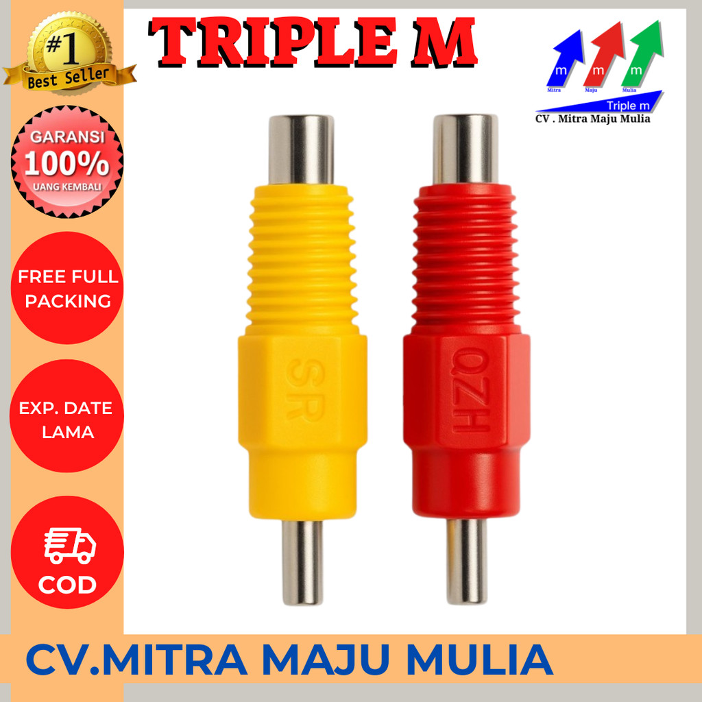 NIPPLE DRAT MERAH KUNING - NIPEL DRAT MERAH KUNING / Nipple Ayam Broiler / Alat Ternak Ayam