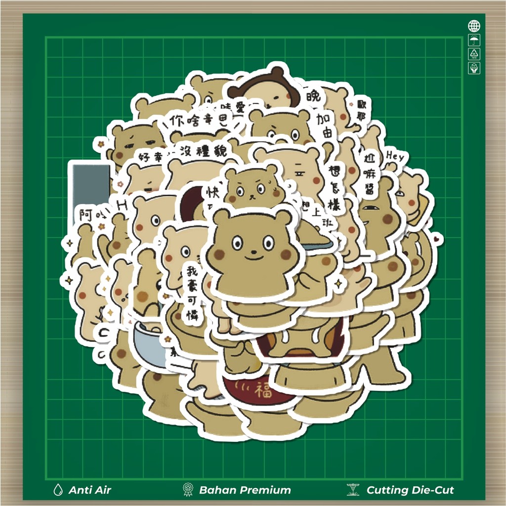 

HOT 50 PCS STIKER Stiker Little Bear Series 3 [Seri Beruang Kecil 3] Stiker Fashion Cars Decal Dingin Kartu Album Custom Vinyl Anti Air- Sticker Aesthetic Buku Journal Koper Casing HP Tablet Laptop Helm Motor Botol Minum