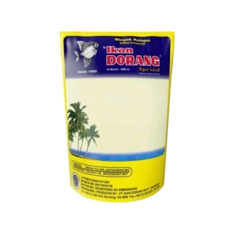 

Ikan Dorang Minyak Goreng Kelapa Pouch 1900ml | Coconut Cooking Oil