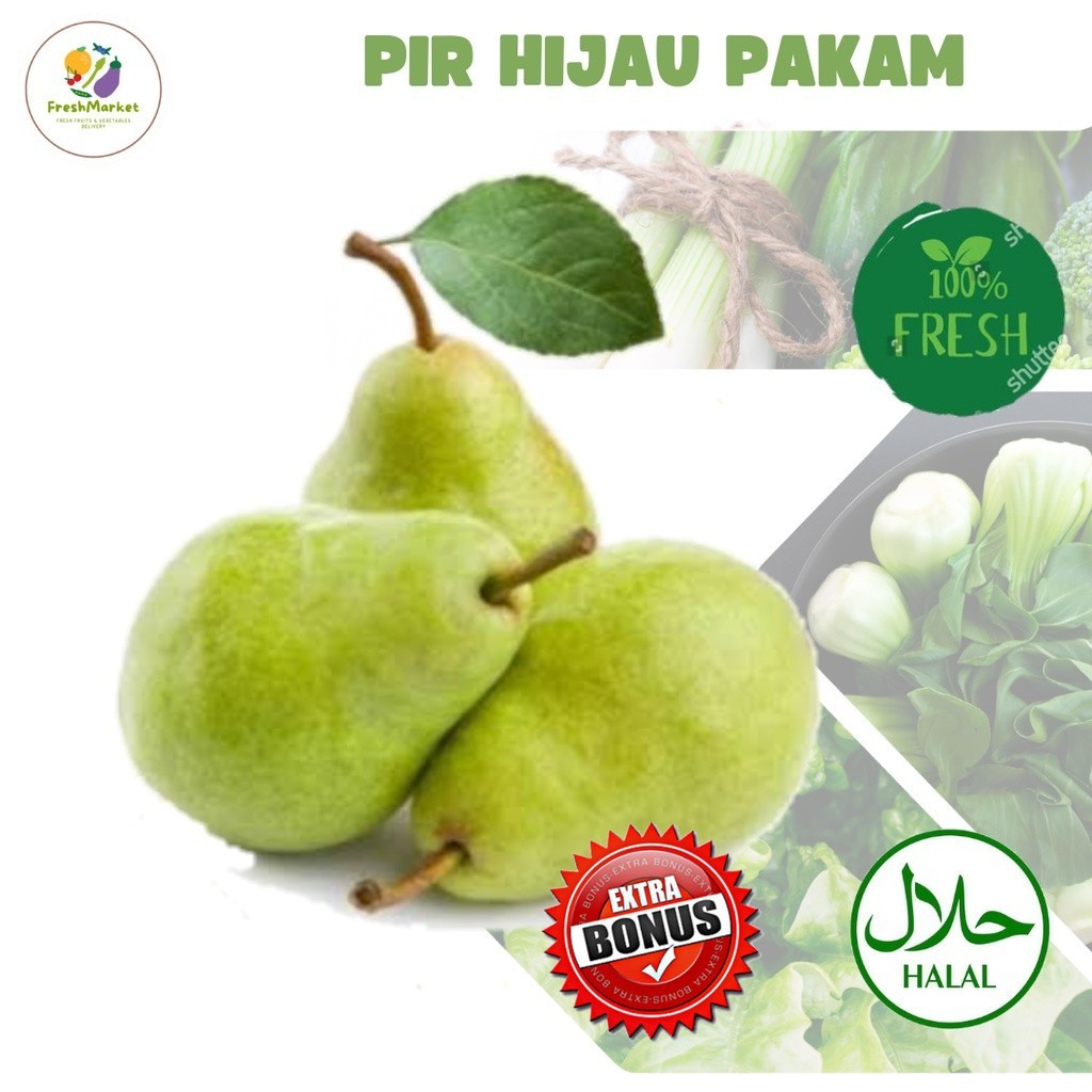 

Pir Hijau Pakam Buah Segar 1Kg Sayurinstant