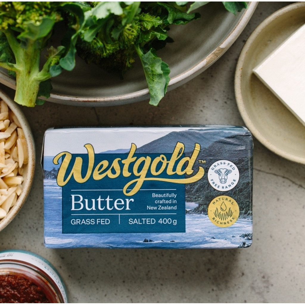 

Grassfed Butter Unsalted / Salted Organic Free range Halal 250gr Westgold