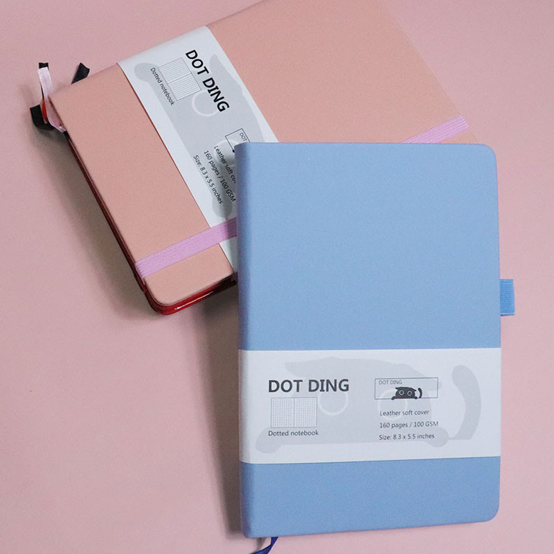 

Dotted Bullet Notebook A5 100 GSM Journal Hardcover 160 Pages Ivory white paper Scrapbook Planner Agenda Stationery