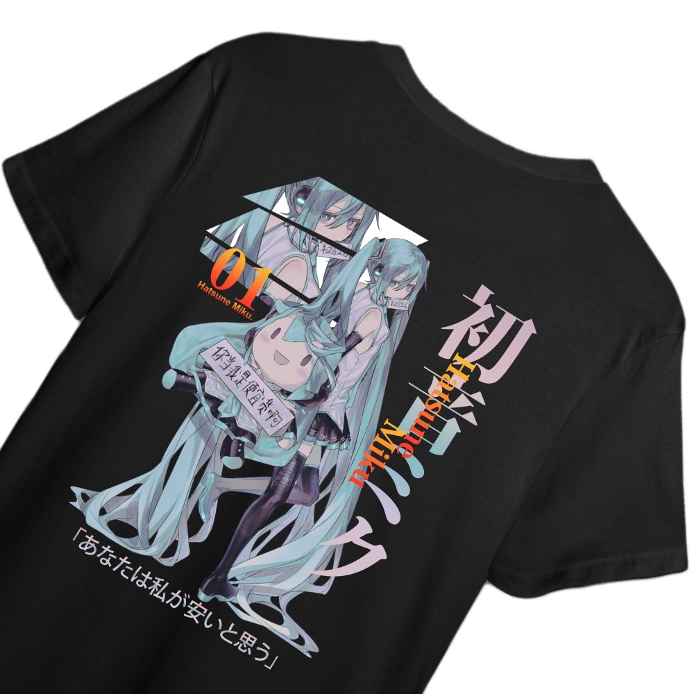 Kaos Baju Hatsune Miku VOCALOID T-Shirt Anime & Game Design Hatsune Miku VOCALOID 01