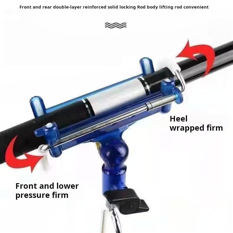 Bracket Dudukan Joran Pancing Adjustable 180 Derajat Bahan Stainless Steel/Cagak joran ori