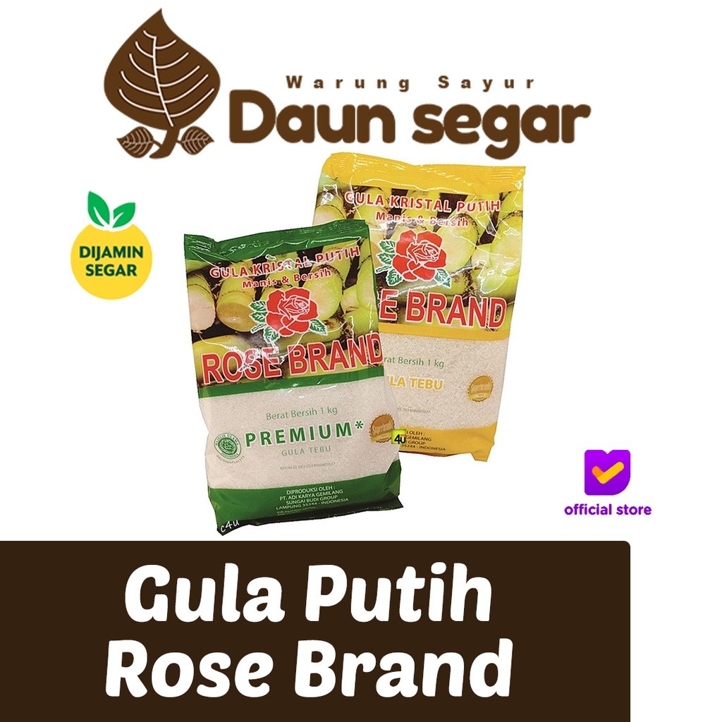 

Daun Segar - Gula Pasir Rose Brand 1kg
