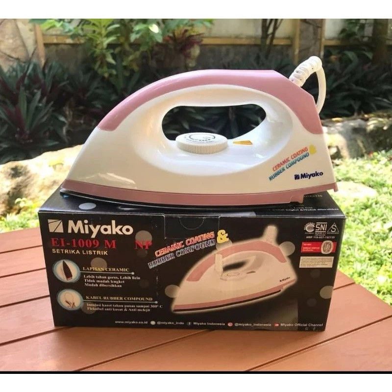 Setrika Miyako EL 1009 M / Setrika Pakaian / Setrika Baju