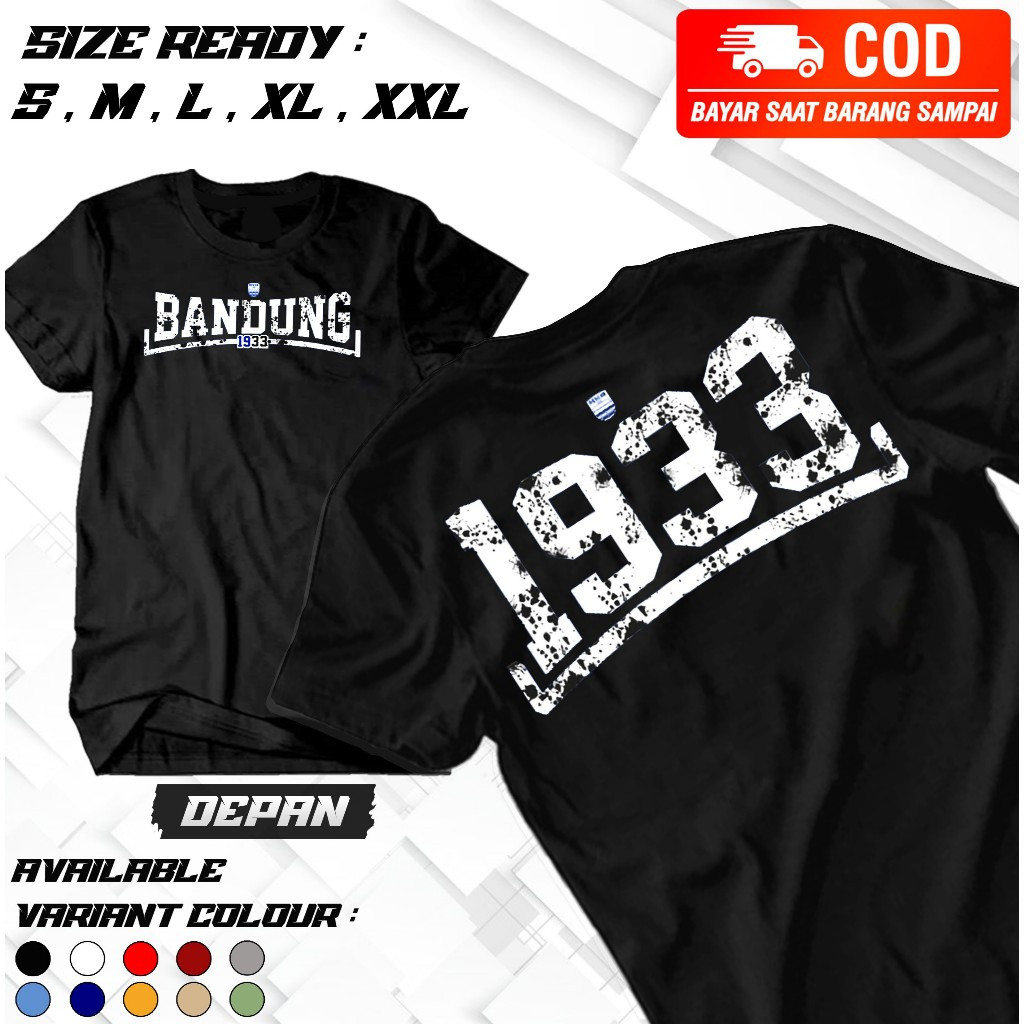 Kaos Persib Bandung 1933 Football Culture Bobotoh Fans Pride Casual v2 - Cocok Untuk Pria Wanita - B