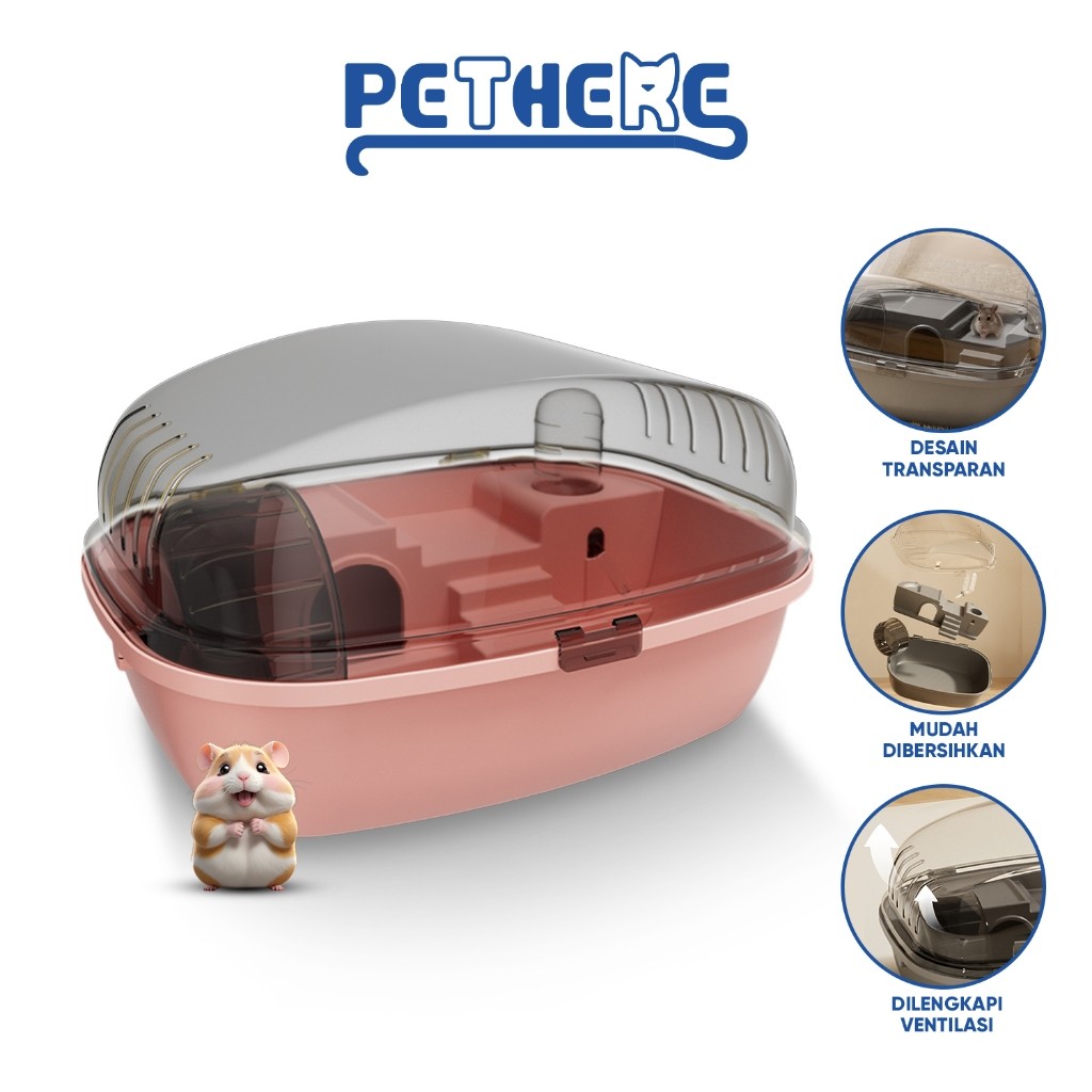 MER.SHOP DISKON 50% PET THERE Kandang Hamster 1 Set F22 Hamster/Rumah Hamster Sugar Glider Ekstra Be