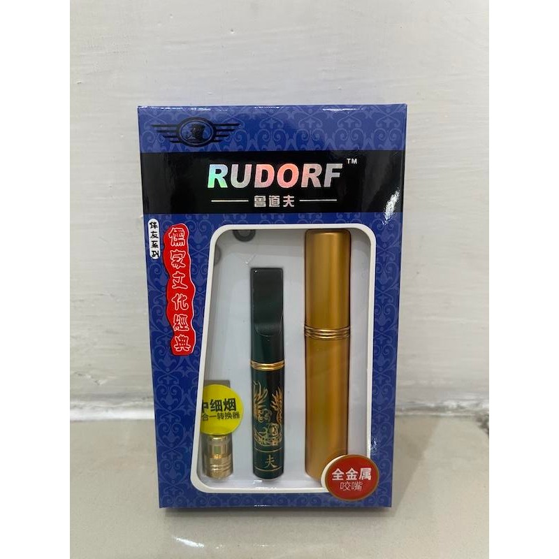 RUDORF RV999 PIPE HOLDER PIPA FILTER SARINGAN ASAP PERMANEN SEMUA UKURAN BAHAN FULL METAL MOTIF NAGA