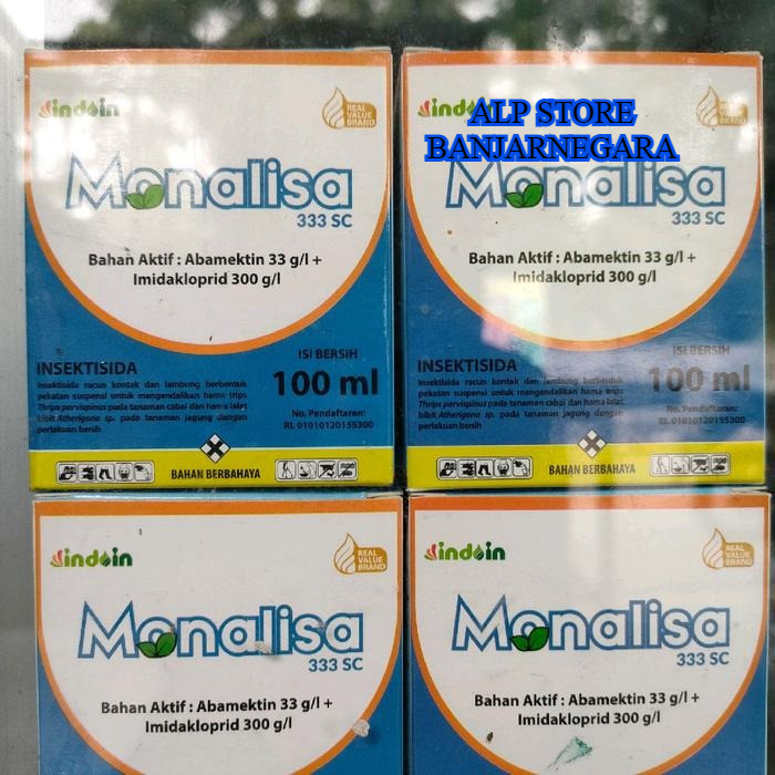 ALP INSEKTISIDA MONALISA 333 SC 100 ML - Abamektin 33 g/l  + Imidakloprid 300 g/l - TRIPS  TUNGAU KU
