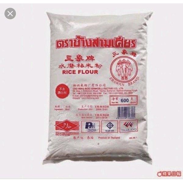 

Tepung Beras Thailand Erawan Cap Gajah Rice Flour 600gr